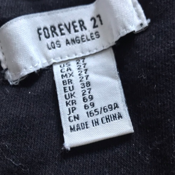 Black Jean Skirt with Buttons - Picture 3 of 3